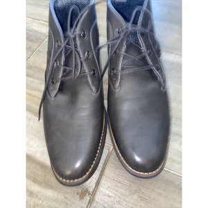 B-52 by Bullboxer Bryer Men’s Size 9 Grey Leather Lace‎ Up Shoes